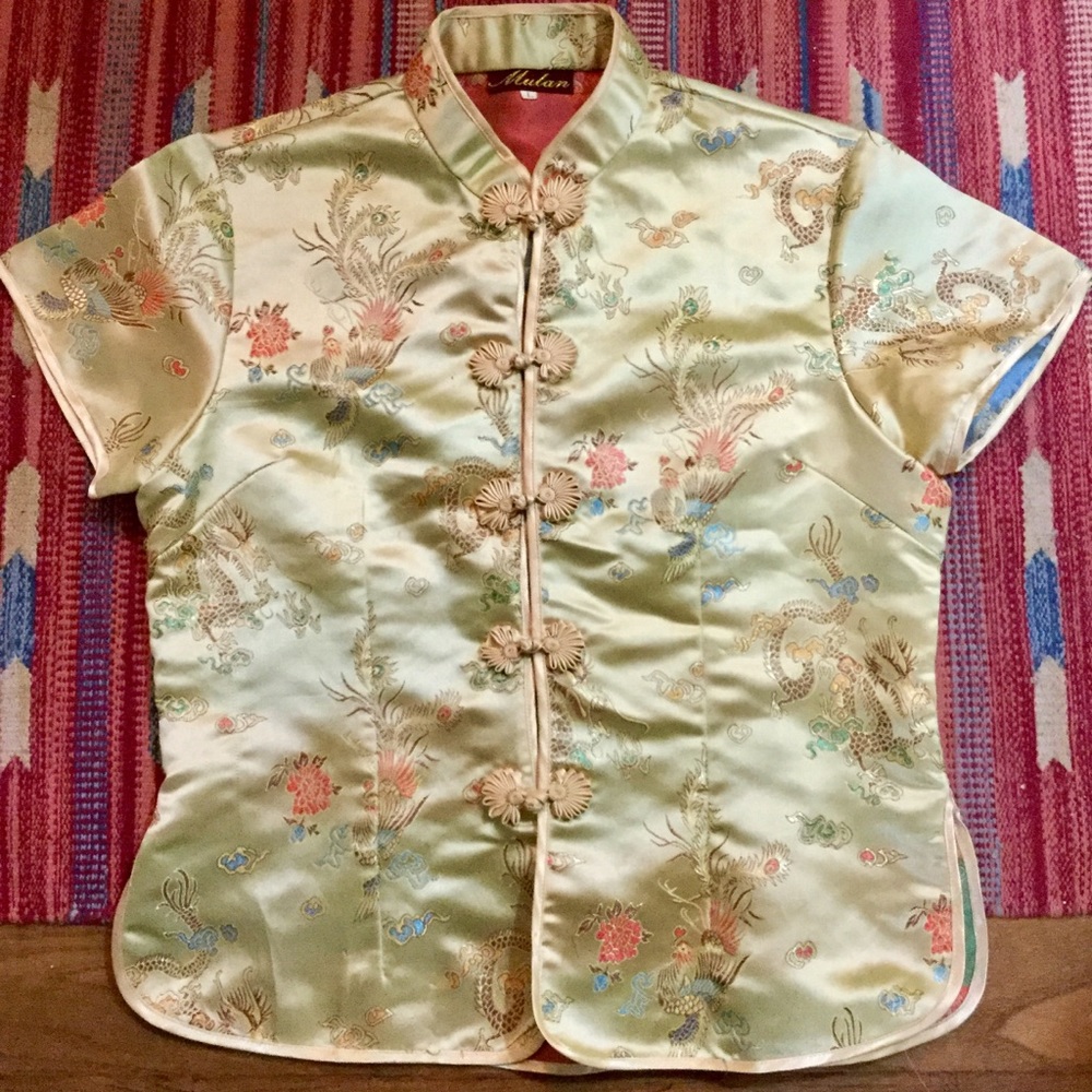 ✨🍹Amazing Vintage Cheongsam Style Blouse🍹✨
